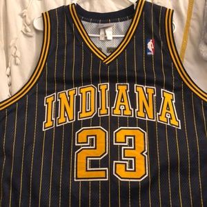 Ron Artest Indiana Pacers Jersey by Reebok Team Apparel Blue & Gold